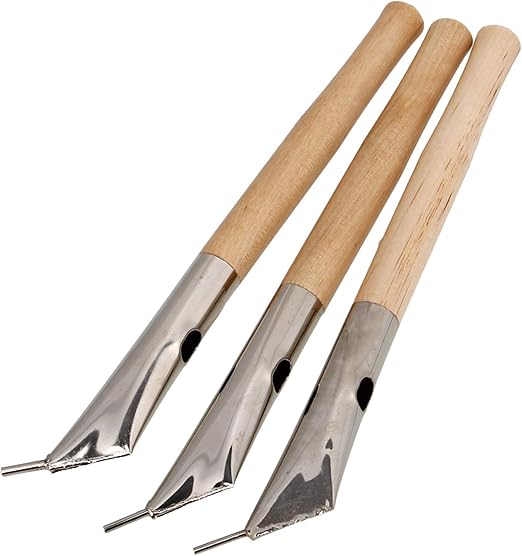 陶瓷蜡染蜡印花笔用于绘画在织物布粘土工具上绘画 3 件装